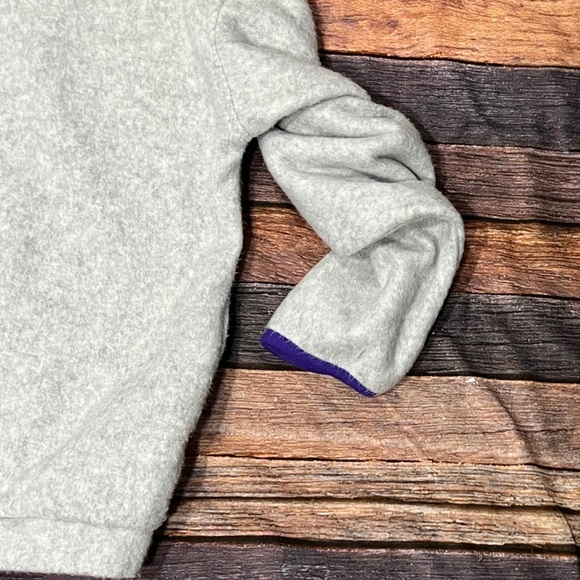 VTG Prides Landing Gray Zip Up 1980s Fleece Coat Jacket Outerwear - Picture 5 of 8